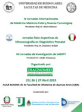 IV Jornadas Internacionales de Medicina Materno-Fetal y Nuevas Tecnologías