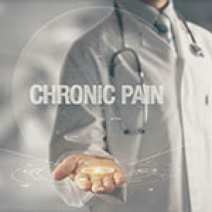 Doctor holding in hand Chronic Pain