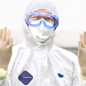 CDC Expert in a Hazmat Suit