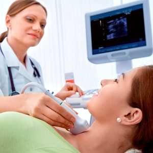 Scanning of a thyroid